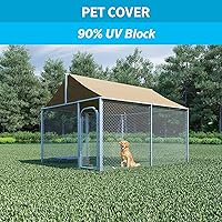 Vista 4 de Coolaroo 435967 - Tela de sombra con protección UV de 90%,para personas, mascotas y hogar, 12 pies x 50 pies, color trigo