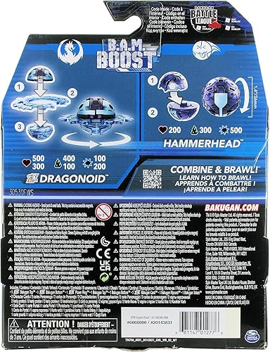 Miniatura 9 de Bakugan 3.0 Tercera Generación 2023 Paquete Experto Ataque Especial Dragonoid vs Hammerhead