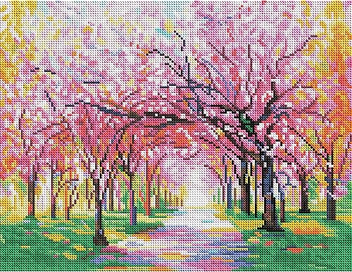 Miniatura 102 de DIAMOND ART CLUB - Juego de pintura con diamantes, lienzo de Vitral de flores”, lienzo redondo 5D para principiantes, divertidas manualidades