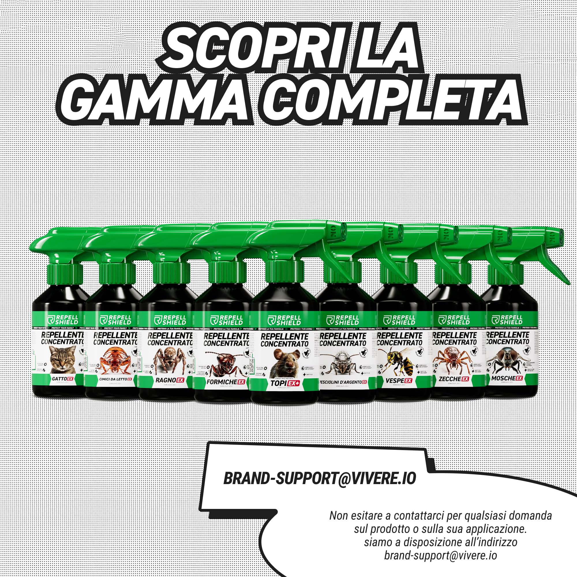 RepellShield® Spray Antiformiche e Antizanzare Naturale 250ml – Oli Essenziali Menta, Lemongrass, Citronella
