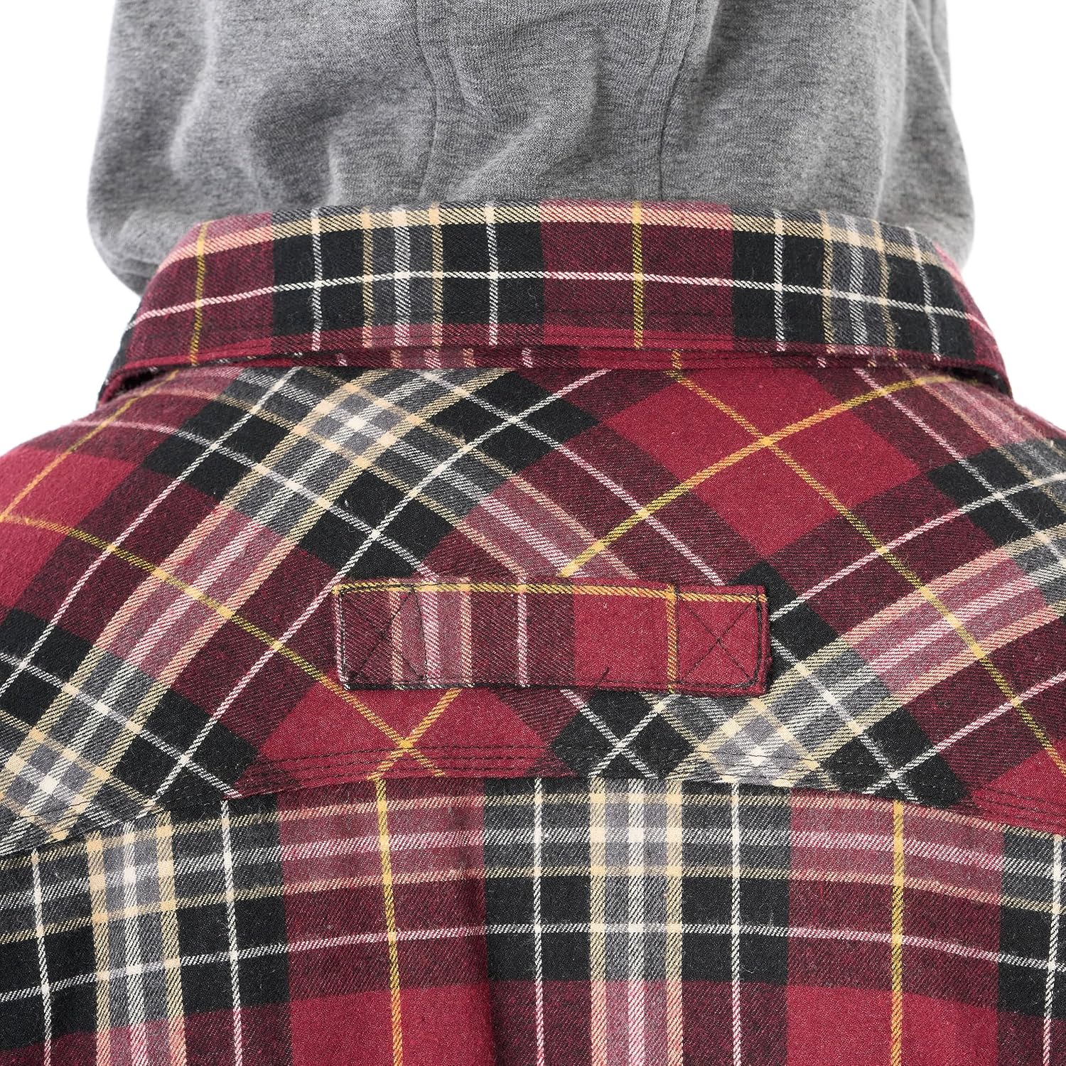 Smith's Workwear Mens Sherpa-Lined Hooded Flannel Shirt Jacket - Image 8