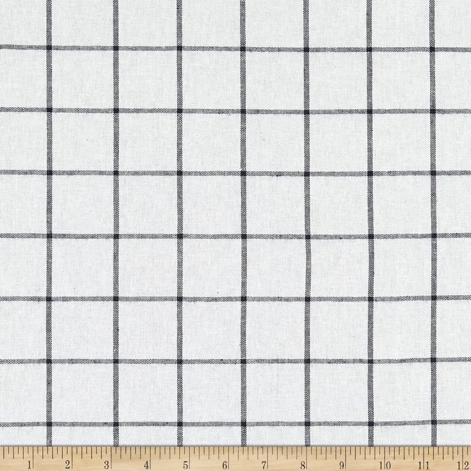 Kaufman Essex Yarn Dyed Classic Wovens Linen Check Nautical
