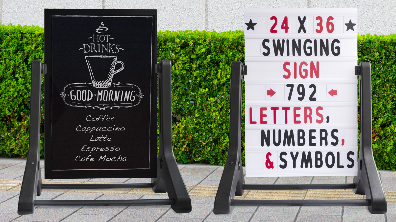 Amazon.com : Swinging Changeable Message Sidewalk Sign: 24