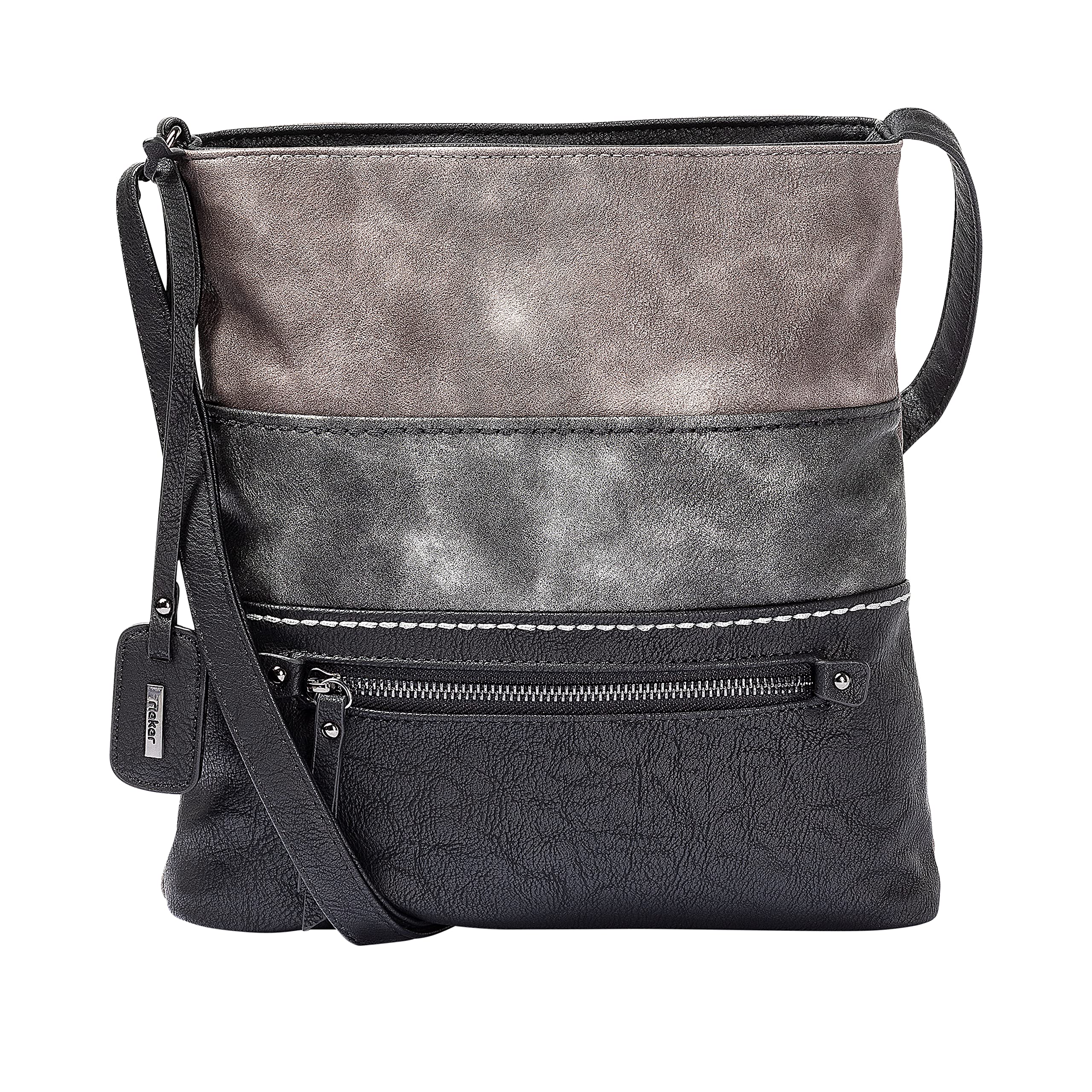 Rieker Damen H1301 Umhängetasche Grau 45