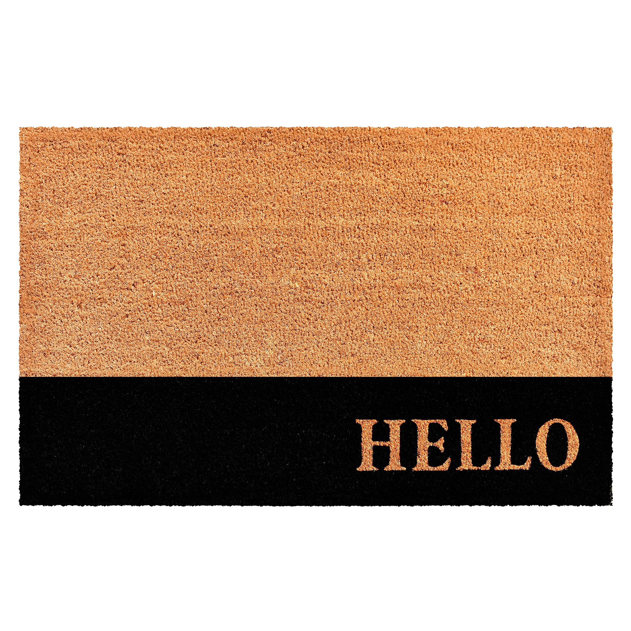 Calloway Mills AZ104862448 Hello Black Stripe Doormat, 24