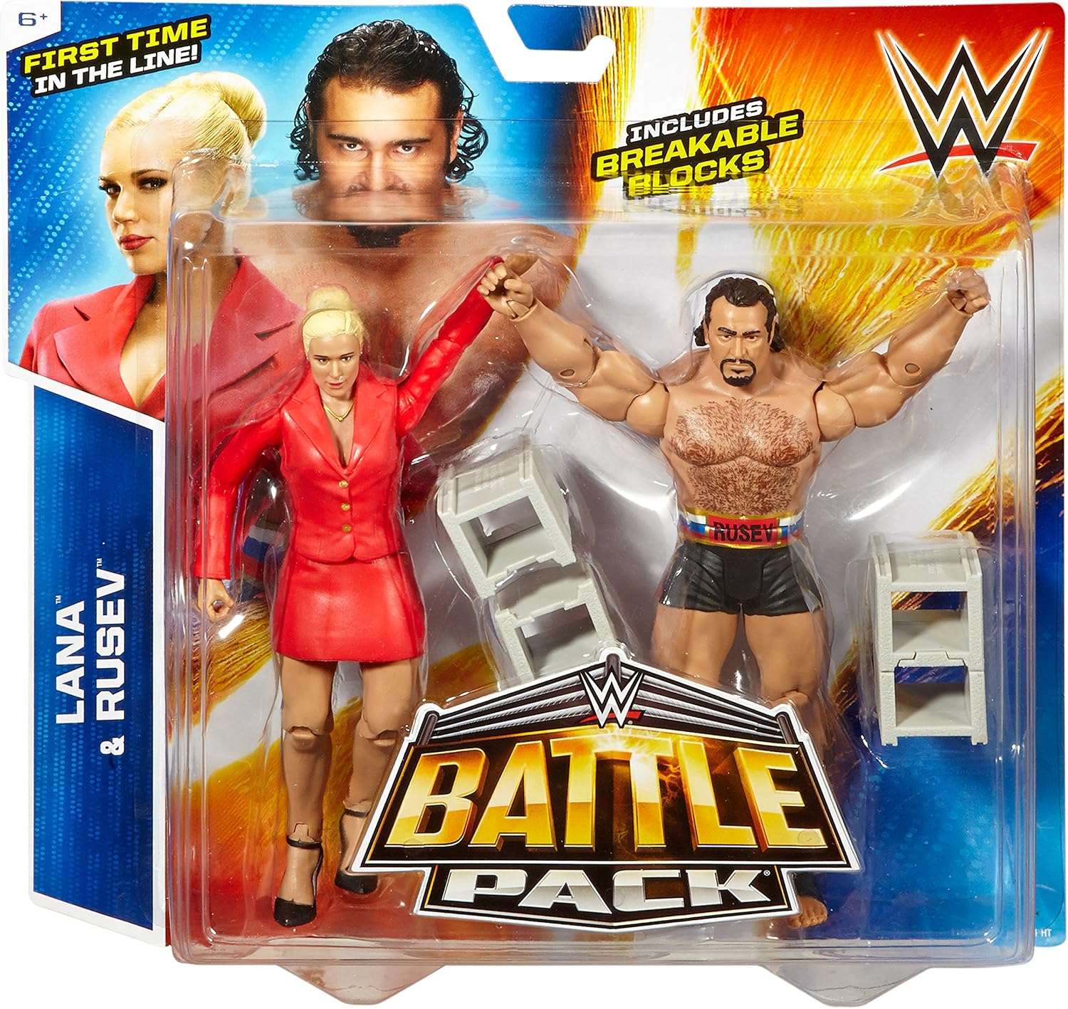 WWE Battle Pack Series #34: Lana vs. Rusev Action Figure (2-Pack)