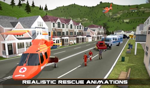 Helicóptero de resgate simulador de helicóptero jogos 3D - divertido e desafiador avião e helicópter