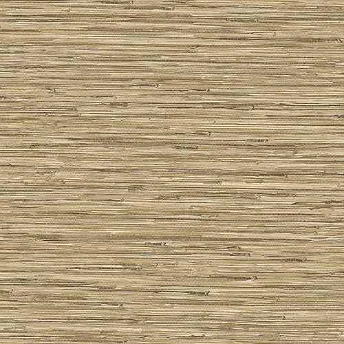 Papel tapiz autoadhesivo para dormitorio, tocador, cocina, vinilo, cobertura de 30.75 pies cuadrados (colección Tiki Texture Collection, cordel)