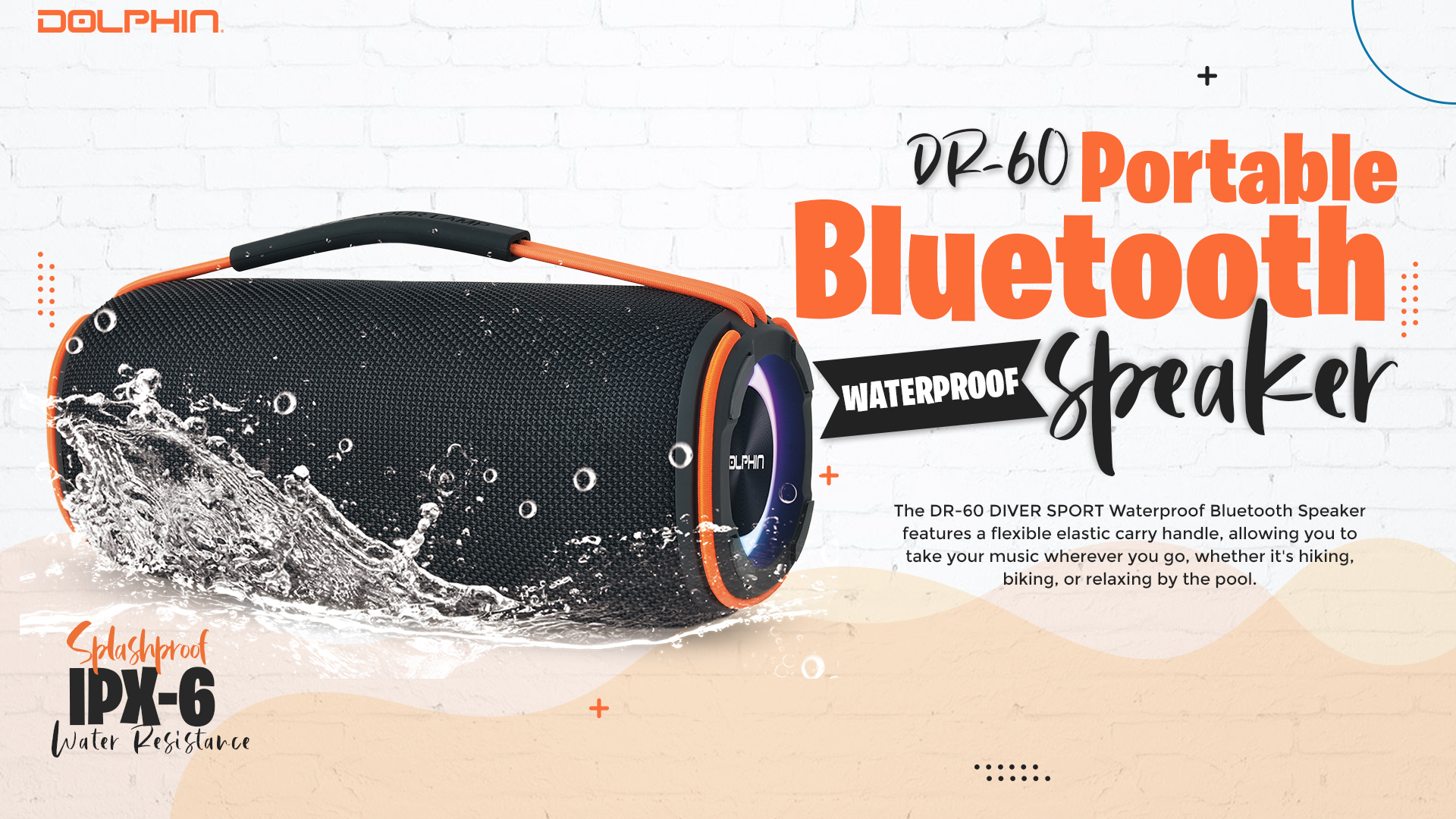 Amazon.com: Dolphin DR-60 30W Waterproof Portable Bluetooth