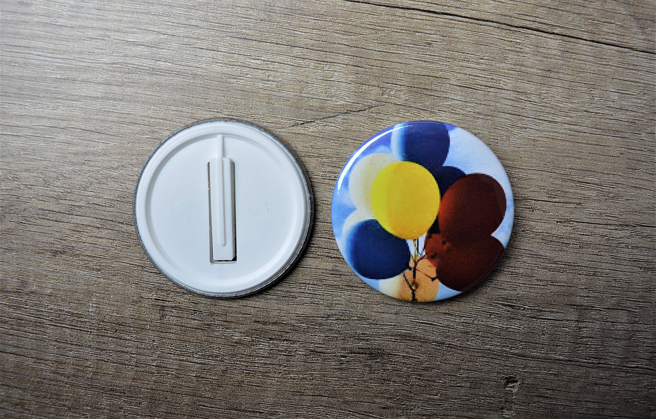 250 58mm "Super-Safe" Pinless Badge Components (ebadges), Blue - Image 3