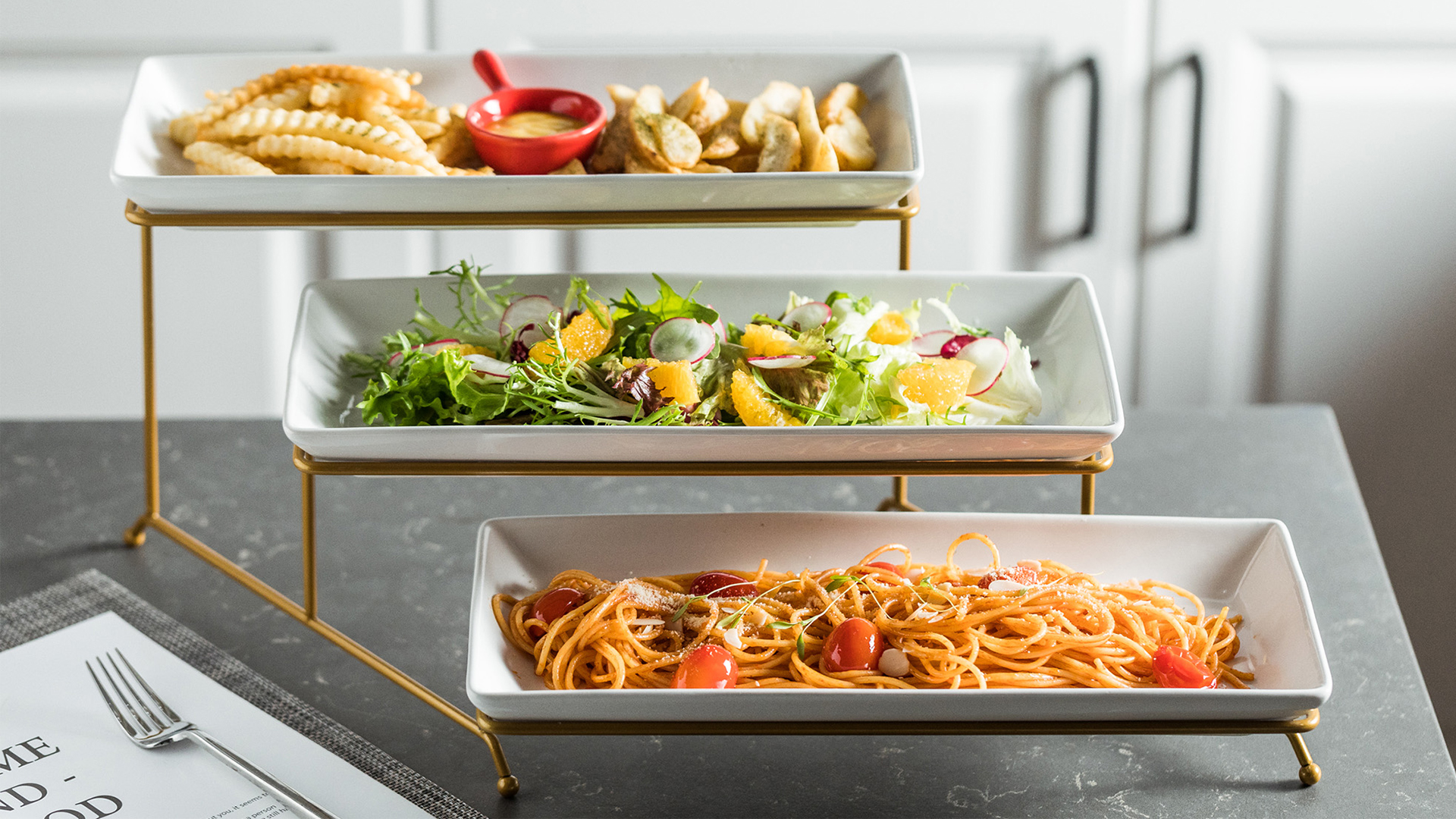 XINLTC Soporte Para Servir De Niveles Con Bandeja De Servir De