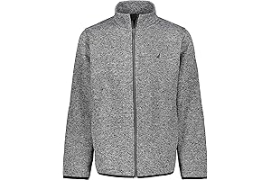 Boys' Full Zip Jacket, Kangaroo Pockets, Made with Lightweight Fleece