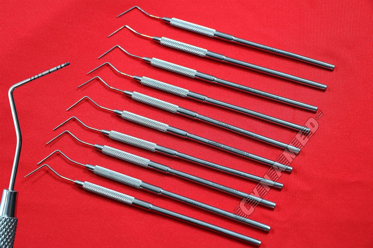 10 piezas de herramientas de medidor de hierbas dentales, de Gérman WilLIAMS PROBE PERIODONTAL DENTAL (CYNAMED)