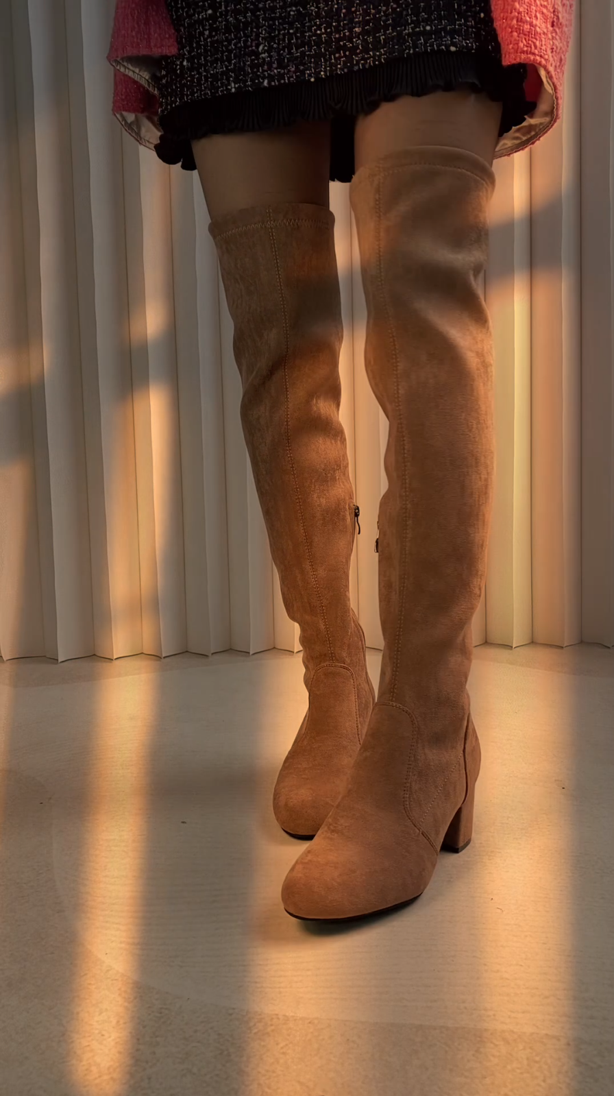 Amazon.com | N.N.G Over the Knee Boots for Women Brown Size  display picture 1