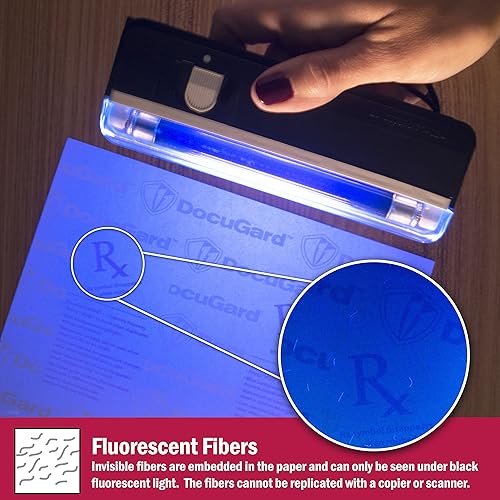 Miniatura 8 de DocuGard Papel de seguridad médica Premier para impresión de recetas y prevención de fraudes, aprobado por CMS, 10 características de seguridad,