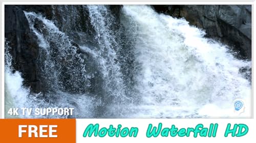 cachoeira free motion HD - decore seu quarto com belas paisagens na sua TV HDR 4K, TV 8K e dispositi