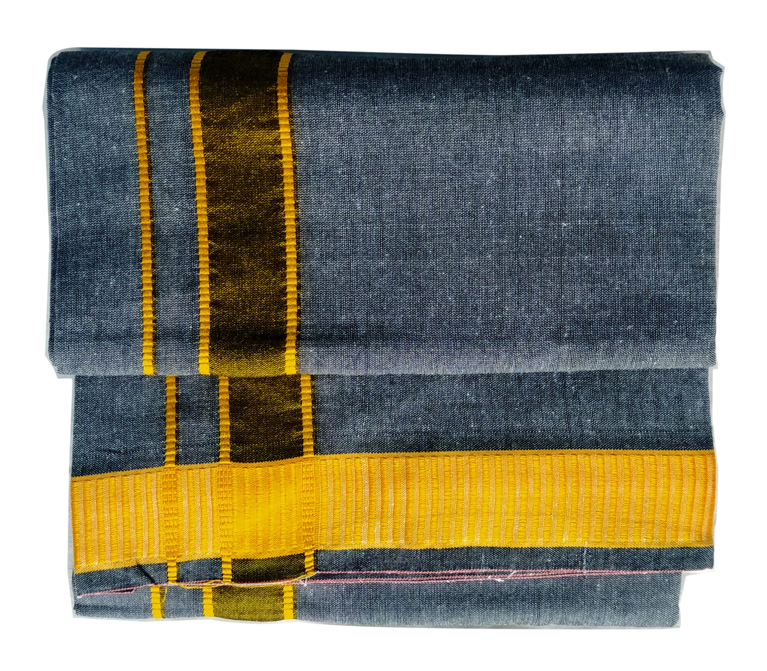 yettalan Mens Pulimurugan Cotton Grey Color Dhoti 2.00 Meters-picture-51