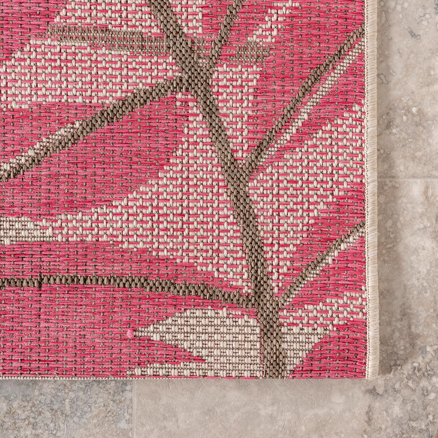 nuLOOM Outdoor Trudy Area Rug, 8x11, Pink