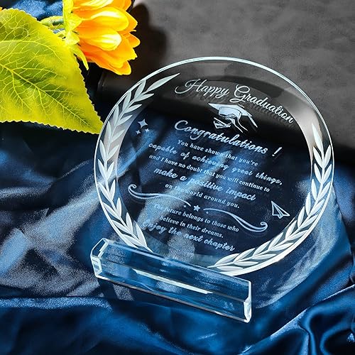 Miniatura 4 de Regalos de graduación, regalos de graduación para ella y él, cristal de maestría, academia de policía, enfermería, doctorado, universidad, escuela