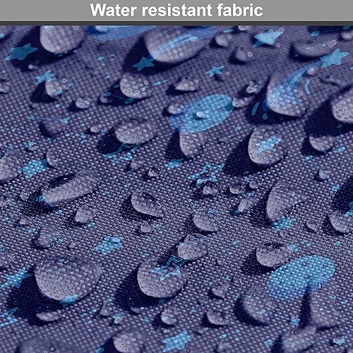 Miniatura 332 de Lunarable - Tela para amantes de perros de The Yard, patrón divertido de animales de dibujos animados en posiciones caprichosas estirando y Beige y