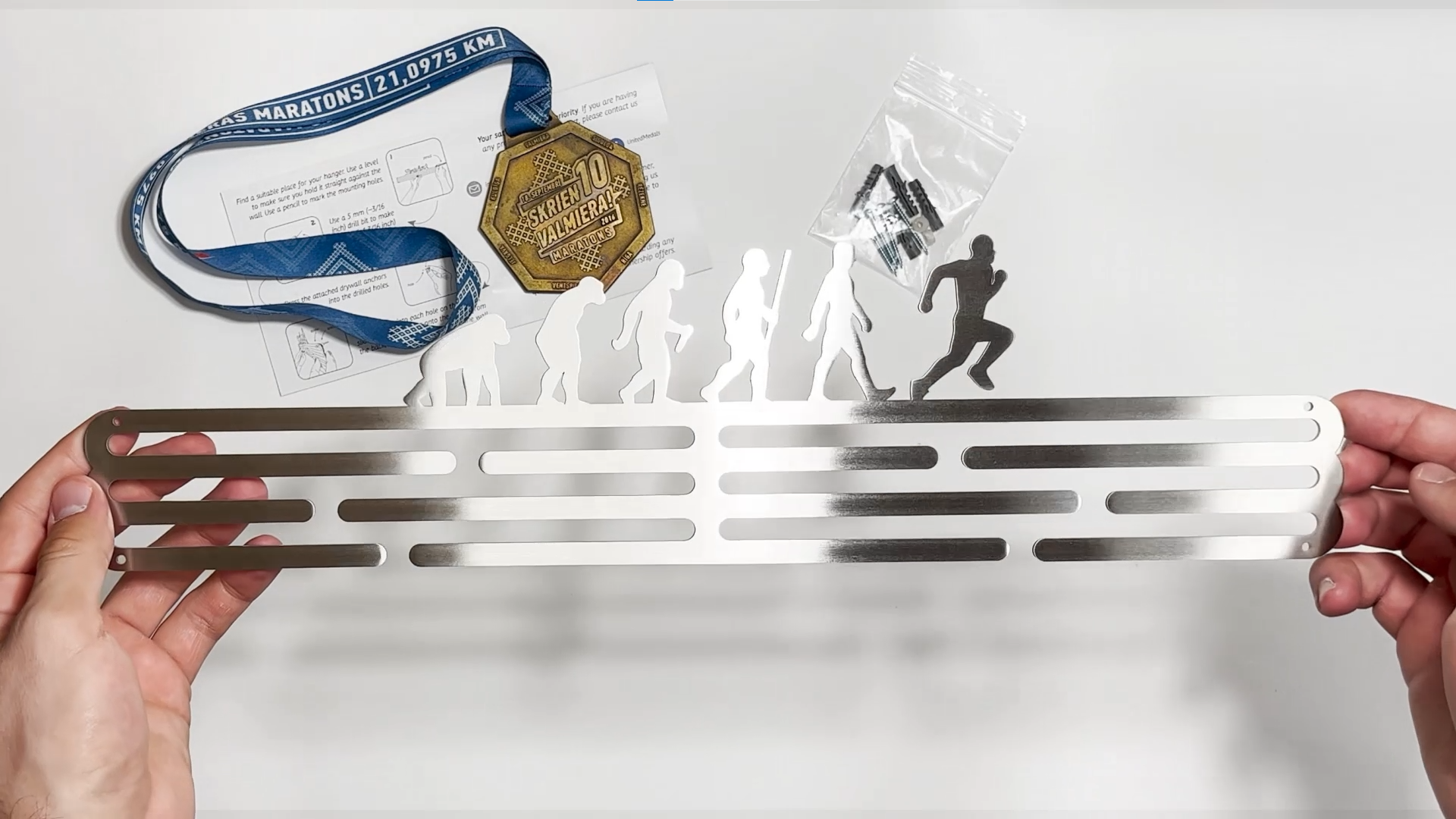 United Medals Darwin Cintre De Médailles | Acier Inoxydable Porte