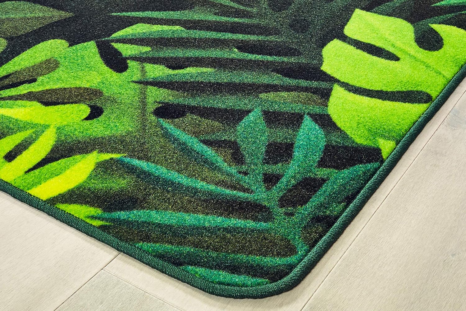 Carpets for Kids 61516 Tropical Paradise Decorative Kids Teen Room Rug 6ft x 9ft Rectangle Green