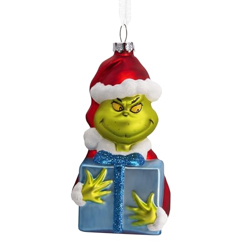 Hallmark Grinch with Present Ornament