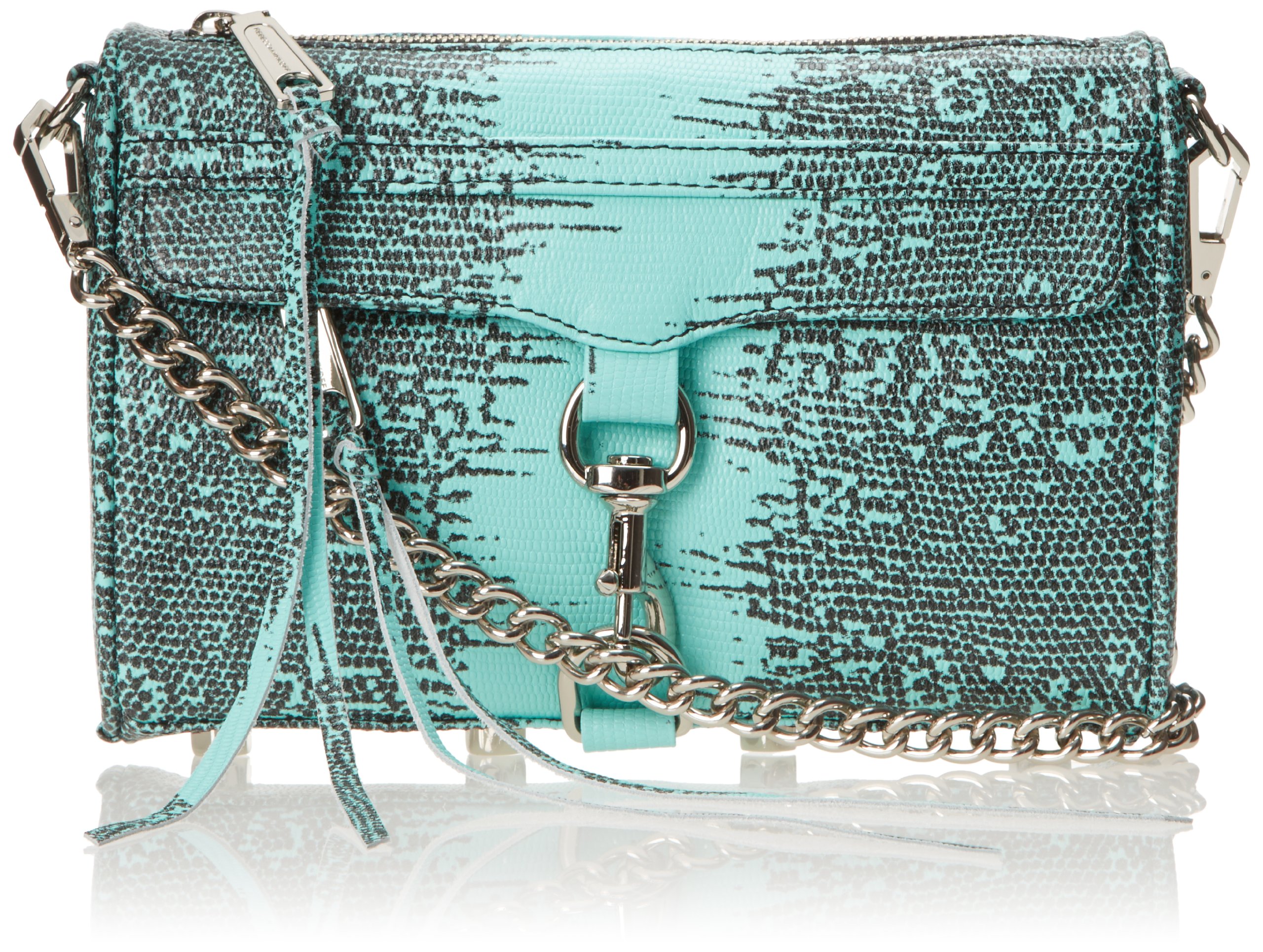 Rebecca Minkoff Embossed Lizard Mini MAC Convertible Cross-Body