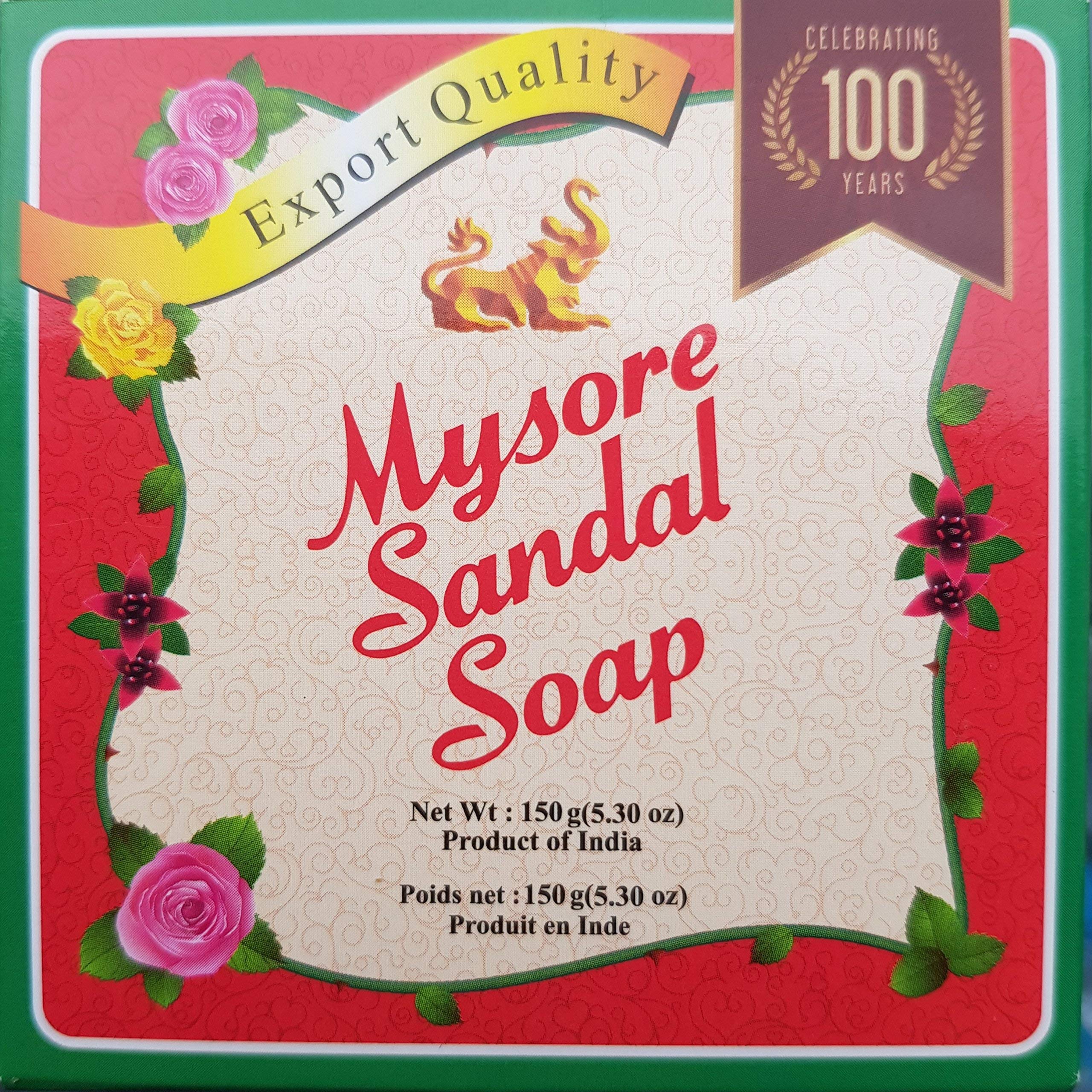 Mysore Sandalwood Soap 150g Large (Pack of 2) by Spicy World