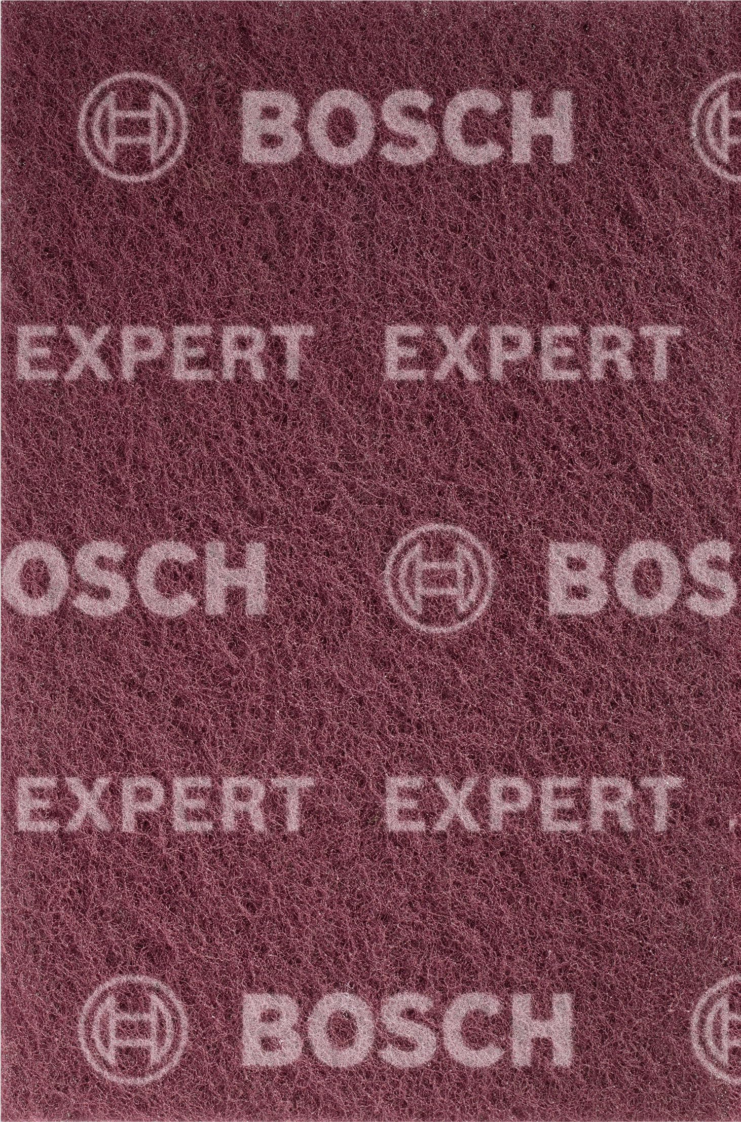 Bosch 1x EXPERT N880 Fleece Pads (for Steel sheets, Stainless steel, Ø 152 x 229 mm, Very fine A, Professional Accessory Hand Sanding)