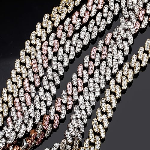 Miniatura 3 de TOPGRILLZ Ankle Bracelets for Women Gold Jewelry Cuban Anklet for Women Cuban Link Anklet 8mm 14K Gold Plated Fashion Foot Gift 7", 8,9,10,11"