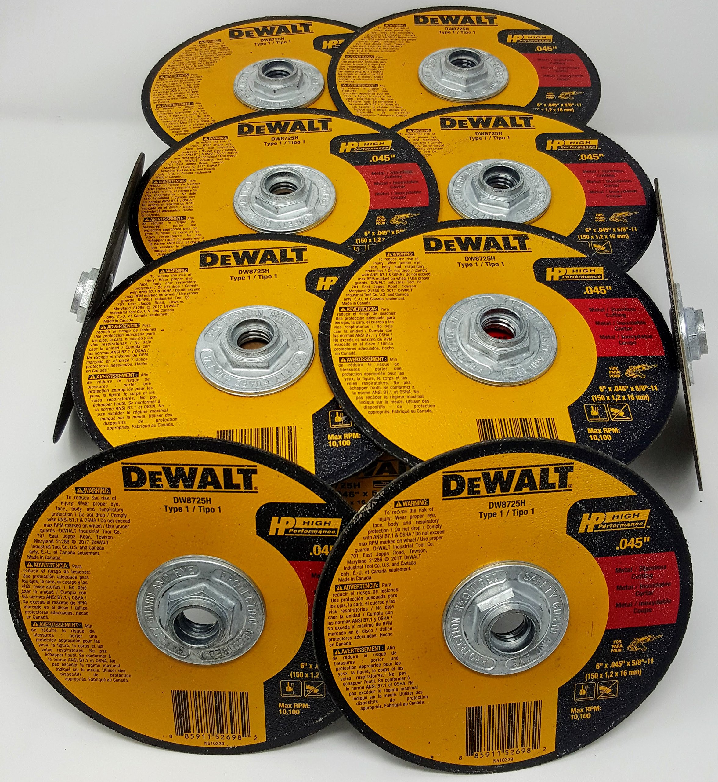 (Box of 10) Dewalt DW8725H 6