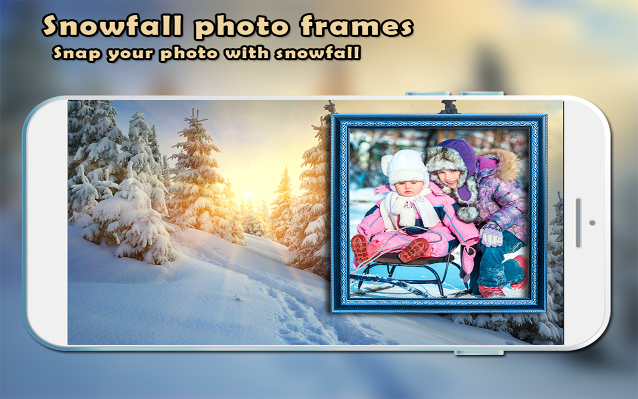 Snow Fall Frame Snowfall Photo Frames New - App on Amazon Appstore