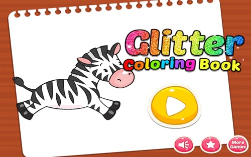 Glitter coloring game