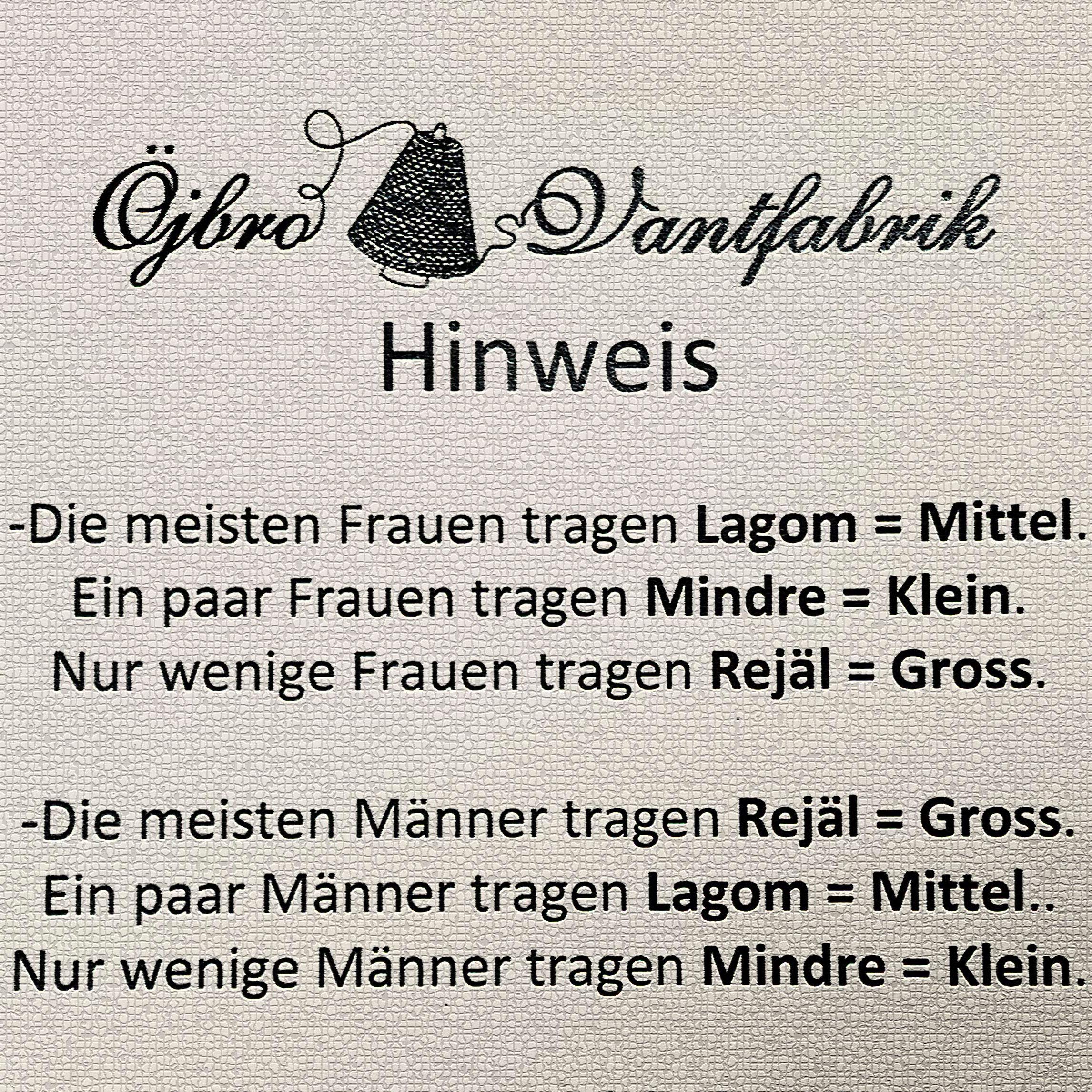 ÖJBRO VANTFABRIK guanti in maglia lana merino Ekshärad Sot L (10-11) grigio guanto fuderato caldi morbidi Svezia