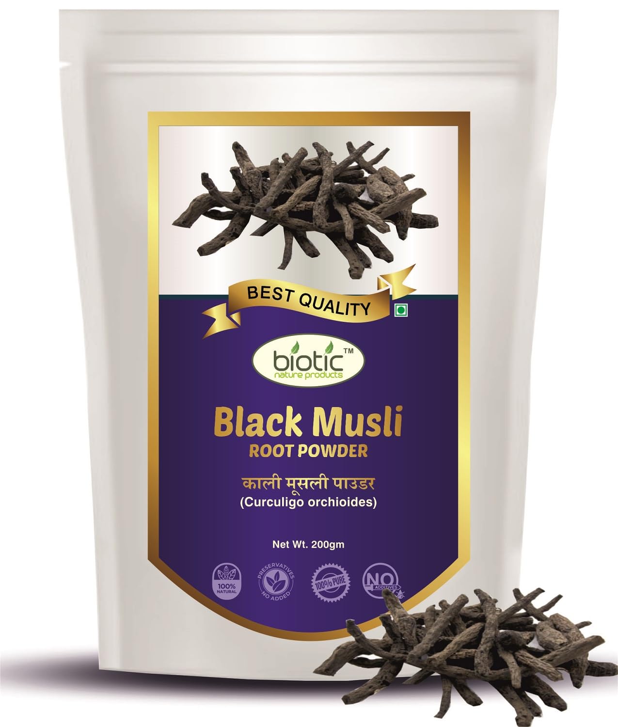 Biotic Natural Black Musli Powder - Kali Musli Powder - Curculigo orchioides - 200 gm (B09FFSJM9L) Amazon Price History, Amazon Price Tracker