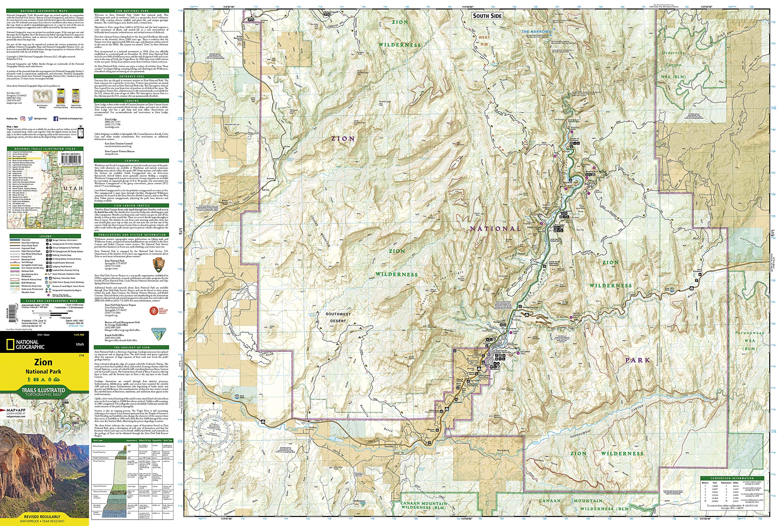 Utah National Parks (Map Pack): Trails Illustrated Maps (National Geographic Trails Illustrated Topographic Map)