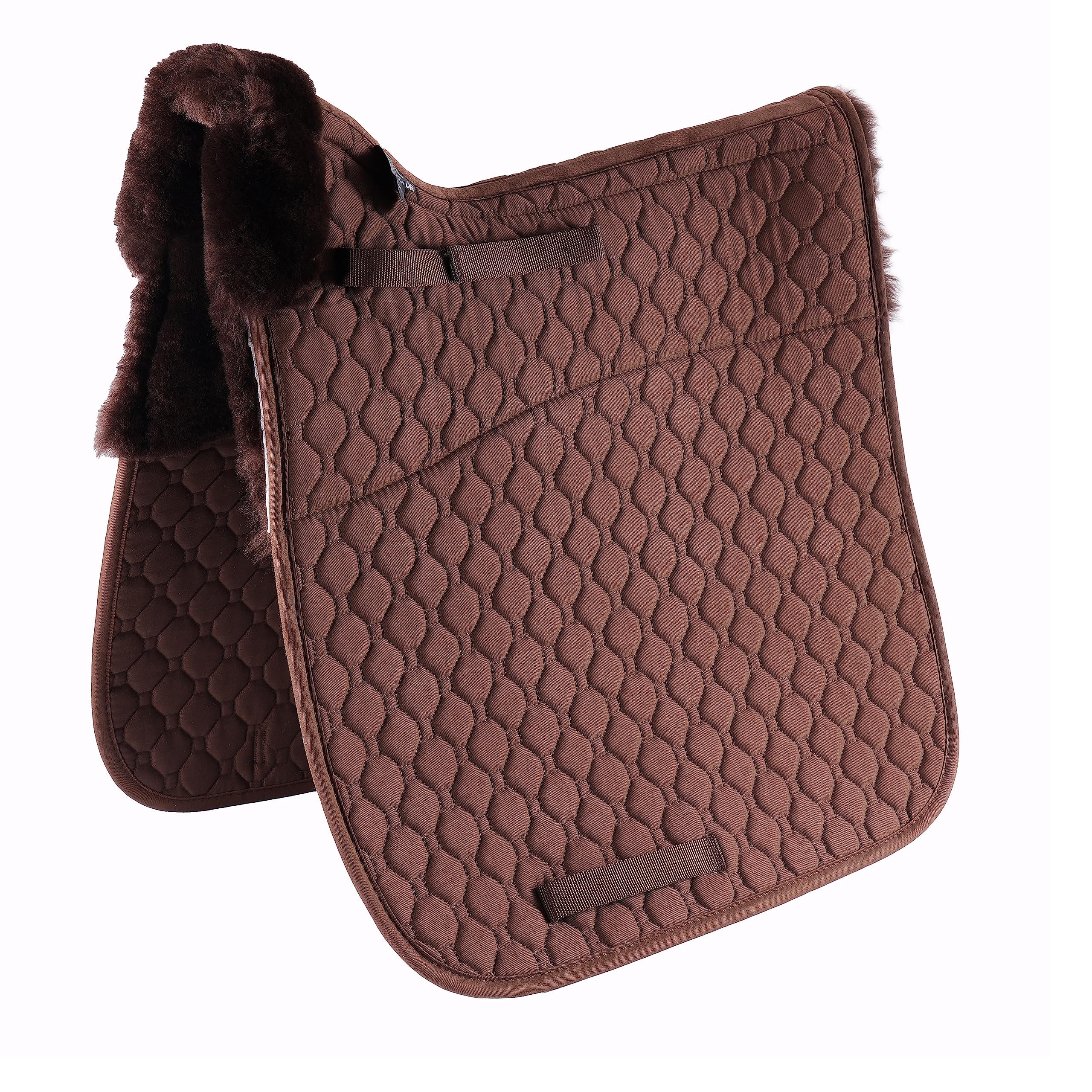 Merauno Sheepskin GP Saddle Pad Full Blanket Jumping Numnah Saddlecloth & Square Saddle Pads Horse Riding Show General Purpose Pad Spine Free