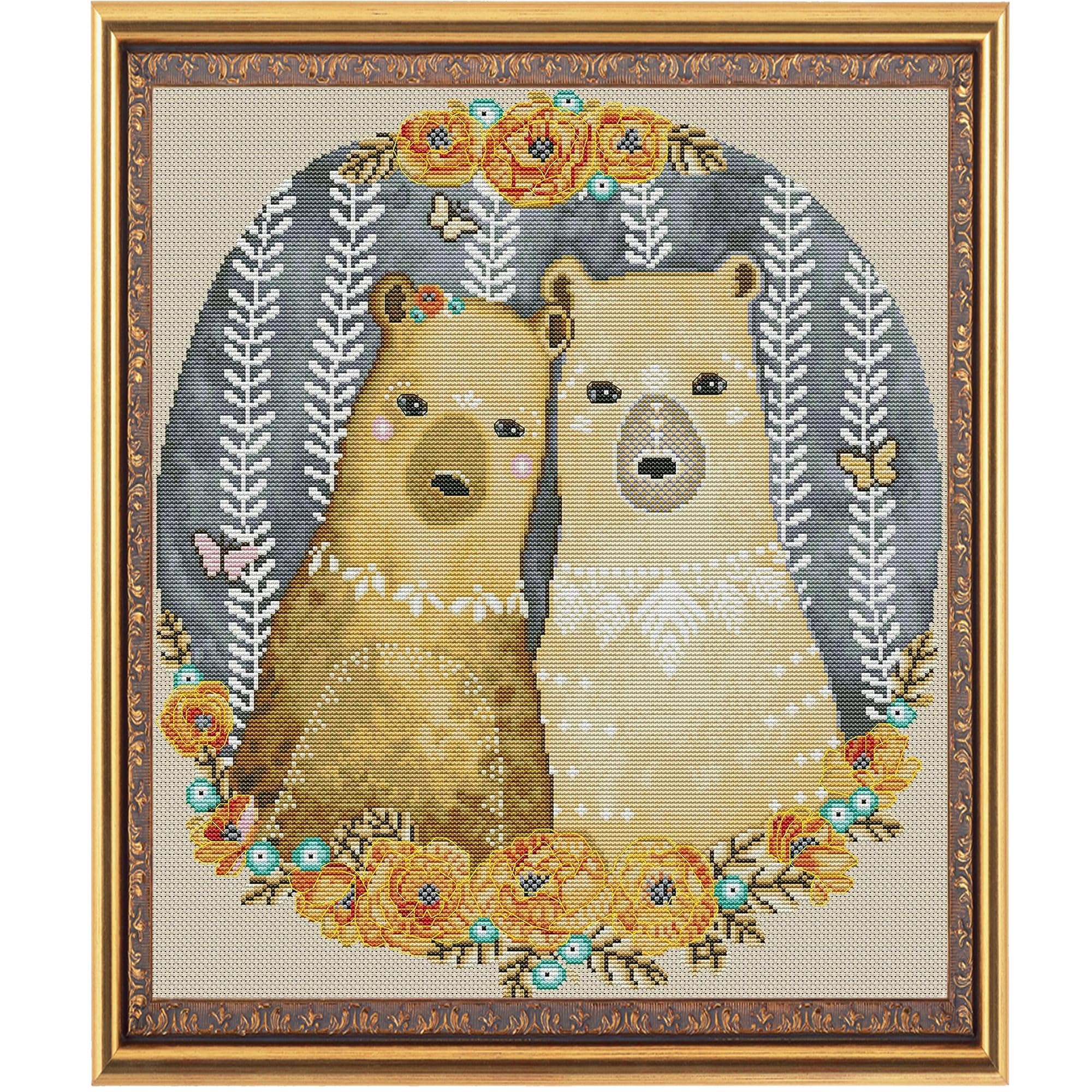 期間限定特別価格 クロスステッチキット 花 初心者 図柄印刷 shinei-sw.jp 