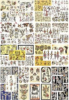 Traditional, Vintage, Old School Style Tattoo Flash Collection, 46 Sheet...