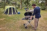 Vista 2 de Coleman RoadTrip 285 - Parrilla portátil de pie de propano con 3 quemadores ajustables e ignición instantánea, 20,000 BTU de potencia para cocinar