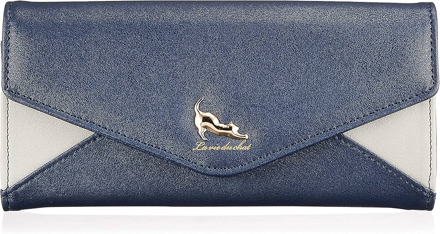 Amazon.co.jp: Sunny Side(サニーサイド) 伸び猫レター長財布 NV