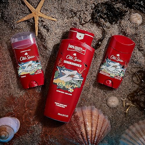 Miniatura 5 de Old Spice Desodorante sin aluminio para hombres, martillo de tiburón, 3 onzas (paquete de 3)