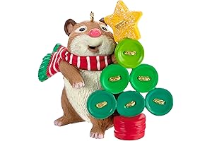 Hallmark Keepsake Christmas Ornament 2023: Cute as a Button for Hamster Lovers