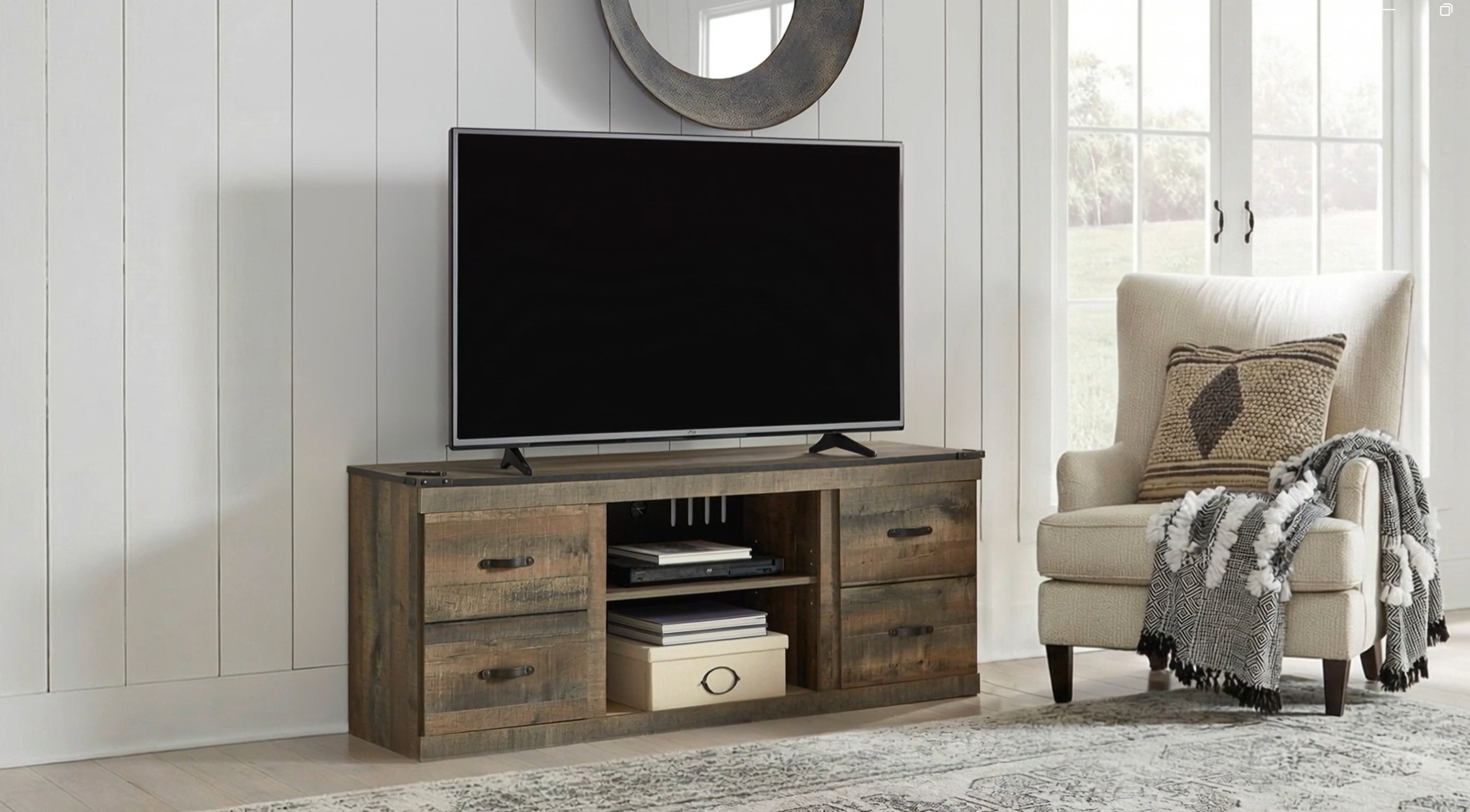 Amazon.com: Signature Design by Ashley Trinell 60 Inch TV Stand