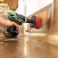 Vista 6 de Juego de accesorios de cepillo limpiador para taladro, kit de limpieza de cepillo eléctrico y extensión de 5 pulgadas, 3 cepillos