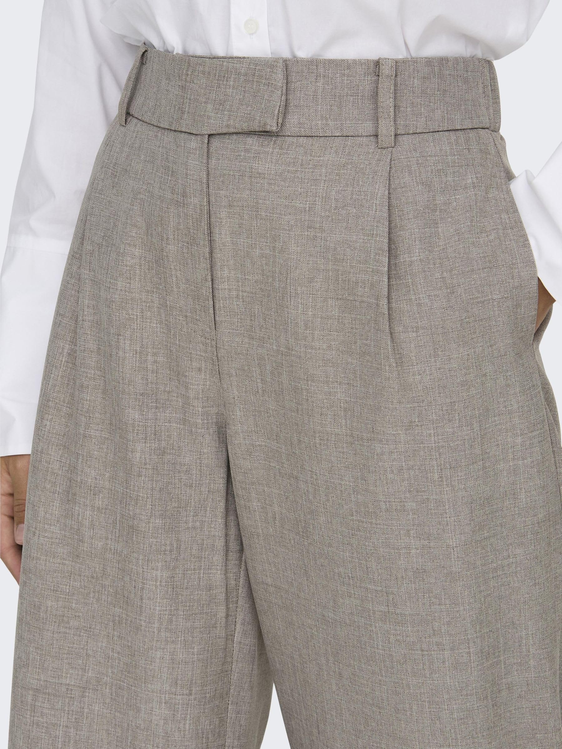 Only - Onllinda HW STR Mel Pants CC TLR, Pantaloni Donna