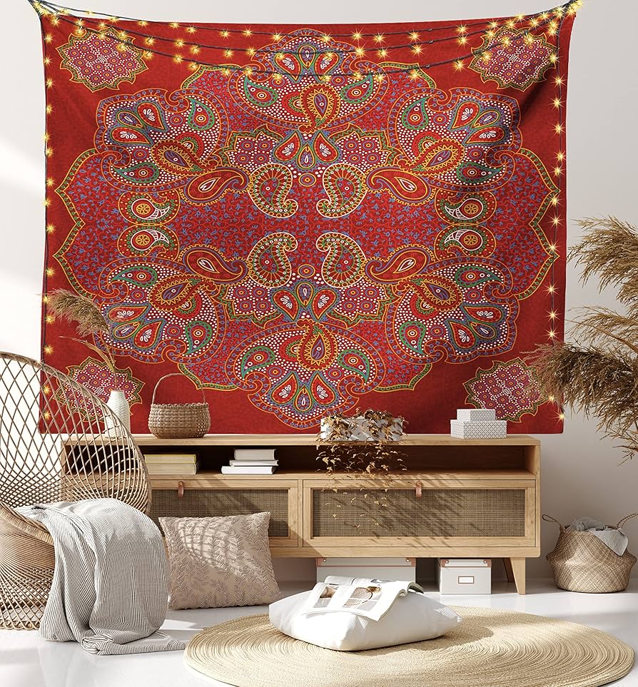 花模様　タペストリー 楽天市場】京都洛柿庵 細タペストリー ラベンダー 10×170cm