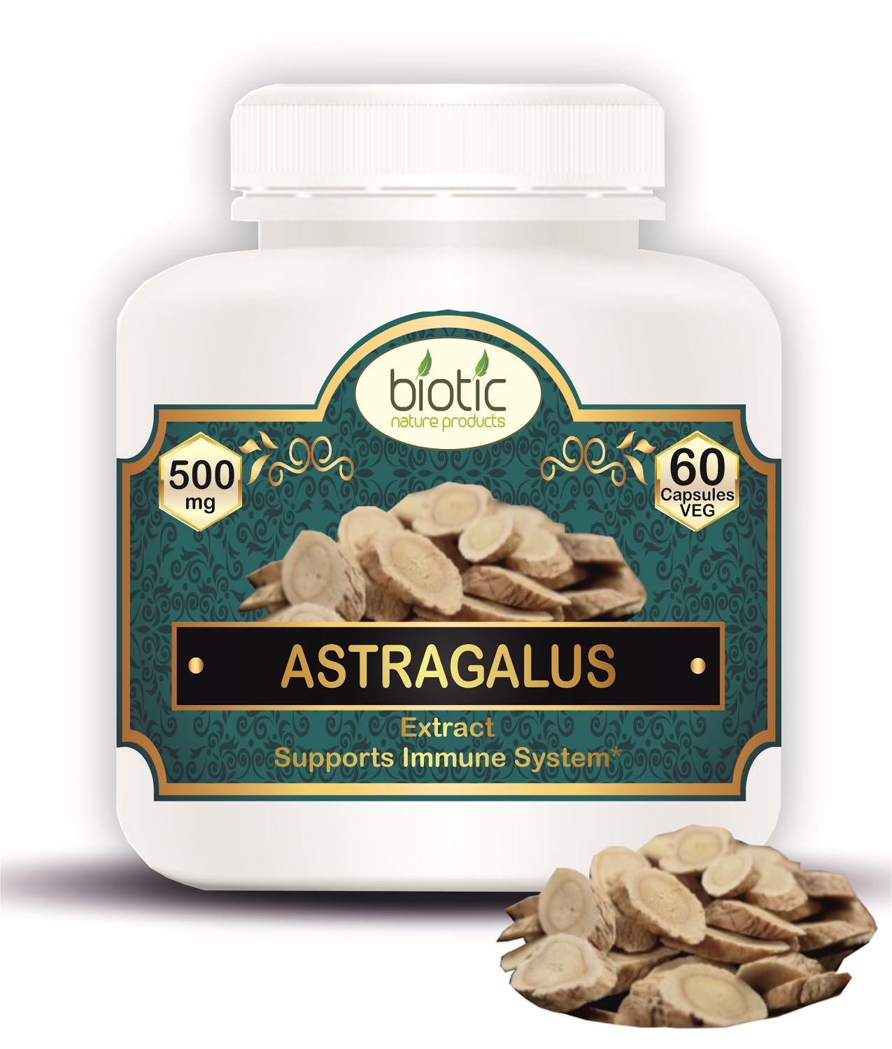 Biotic Natural Astragalus Capsules - Astragalus Extract - 500mg - 60 Veg Capsules (B08LZSYL62) Amazon Price History, Amazon Price Tracker