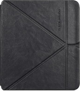 Kobo Libra 2 SleepCover Case | Black | Sleep/Wake Technology | Built-in 2-Way Stand | Vegan Leather | Compatible with 7 Kobo Libra 2 eReader